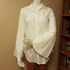 New Merona white button down blouse